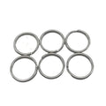 Custom Logo Metal Split Key Ring 20mm Flat Stainless Steel with Zinc Plated Finish Blank Keyring