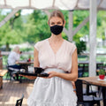 European Style Half Body Princess Polyester Home Apron Pure White Double Pocket Lace Cross-Border Exclusive Design for Durable