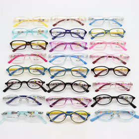 Mixed Fashion Designer Flexible Kids Tr90 Eyewear Optical Eye Glasses Spectacle Frames Assorted Children Eyeglasses Frames