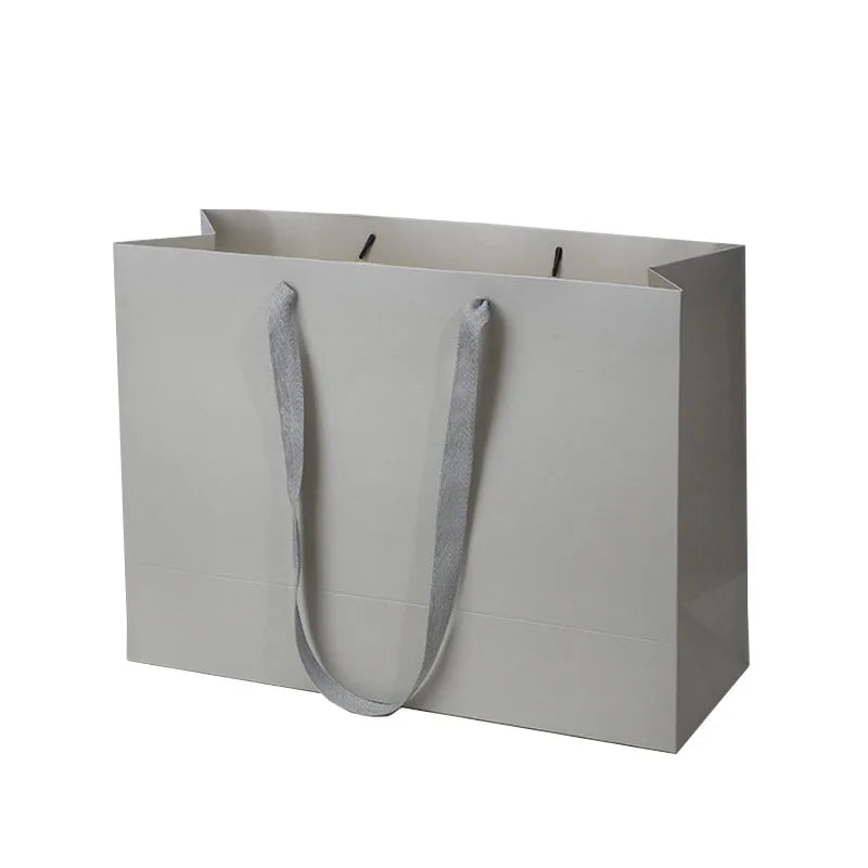Custom Coated Paper Bags for Clothing & Underwear Gift Packaging Recyclable Lamination Cotton Rope Handle Custom Size & Logo
