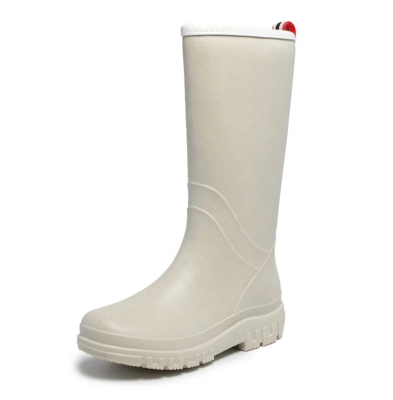 GUYISA  Soft High-top Dynamic Waterproof PVC Rain Boots