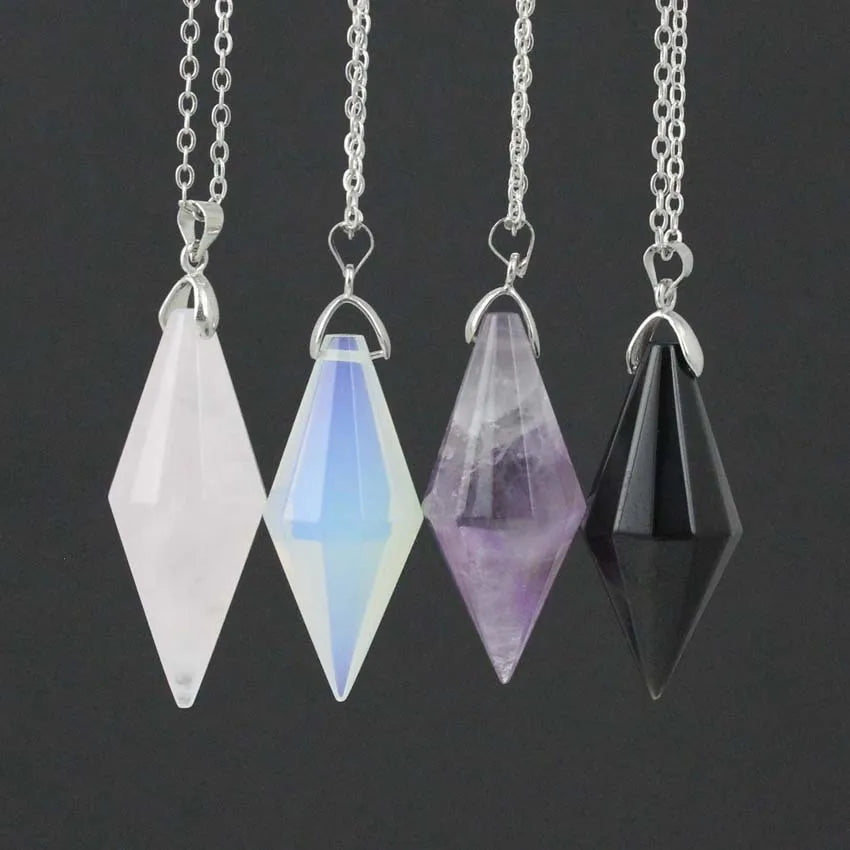 DIY Gemstone Multi-color Pendulum Wholesaler Pendulums Gemstone Cone Shape for Healing Fengshui Decoration Gift Gift