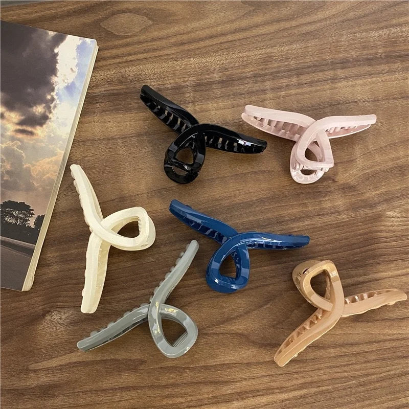 Fashion Solid Color Acrylic Hair Clip Claw11cm Large French Design Hair Jaw Clamp for Women