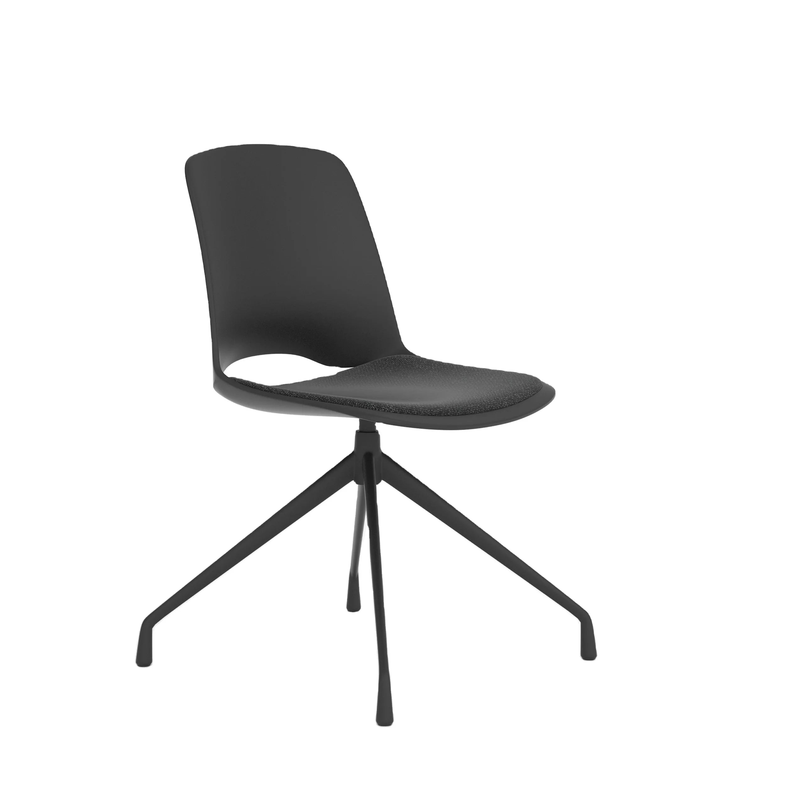 Hot Selling Italian Dining Chair Swivel White Modern Plastic PP Seat Apartment Dining Room Set Restaurant Cafe