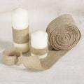 Factory Sale Natural Jute Burlap Hessian Ribbon Roll Vintage Rustic Hemp Jute Ribbon for Wedding Decoration Table Chair Decor