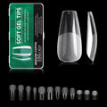 Full Cover Coffin Artificial False Nail 550pcs/box Soft Gel Nail Tips Extension Acrylic Press on Nails