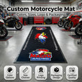 Motorcycle Pit Mat Custom Printed Rubber Garage Floor Mat Motorrad Teppich Personalized with Logo for Motocross Racing Mats