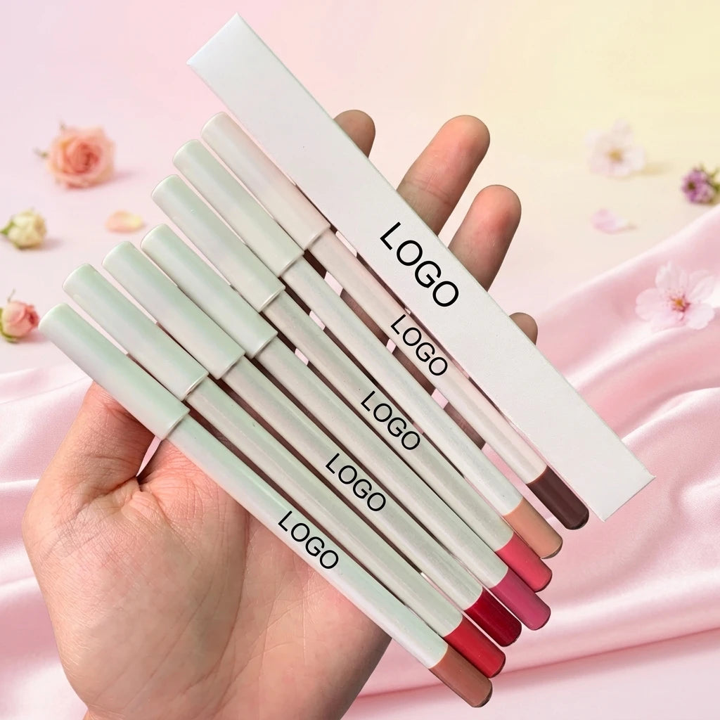 Low MOQ Lipstick Lipliner Set High Pigment Waterproof Private Label Makeup Nude Lipliner Pencil