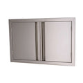 Double Door Built-in BBQ Island Kitchen Cabinets Stainless Steel SUS 304 Brushed Finish Modern Outdoor 33x22x3 Inch Hinge CN;JIA