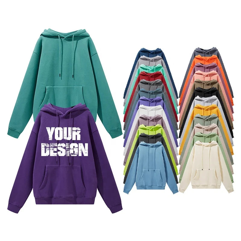 OEM/ODM Fashion Baggy Hoodies High Quality Mens Cotton Hoodies Custom Logo 100 Cotton Hoodies