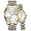 Oupinke 3171 Wholesale Customized Good Quality Folding Clasp With Safety Mechanical Wrist Couple Watches