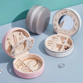 Portable Traveling Custom Jewelry Cases Small Storage Earring Package Pu Jewellery Organizer Ring Box Leather