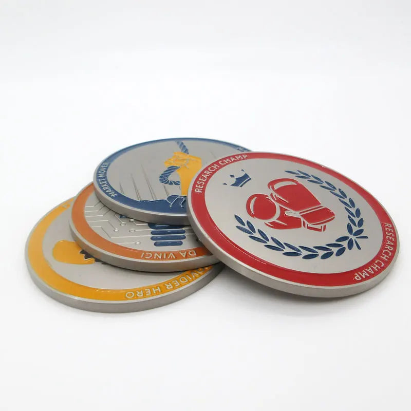 Wholesale Customized Metal Challenge Coins Cheap Logo Engraved Sports Souvenirs Customized Craft Blanks