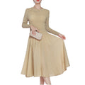 Custom Dress Manufacturer Women's Long Summer Elegant Dress Long Solid Wrinkled Breathable Modest Casual Dress