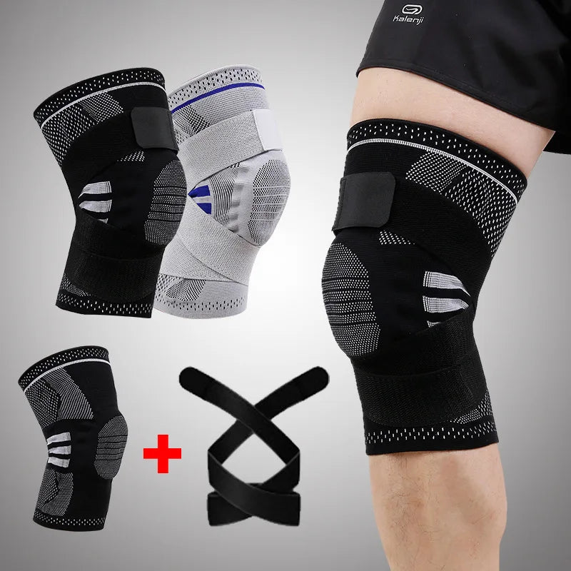 Compression Knitted Breathable Neoprene Knee Support Sleeve for Sports Brace Knee Support