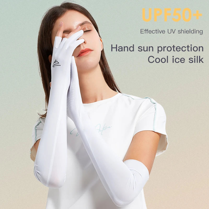 REXCHI XG32 Cool Arm Sleeve Sun Uv Protection Cycling Arm Sleeves Gloves Breathable Anti-uv Sleevelet Custom Sports Sleeve