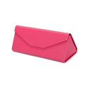 Custom PU Folding Collapsible Portable Sunglasses Case with Protective Cover for Triangle Glasses