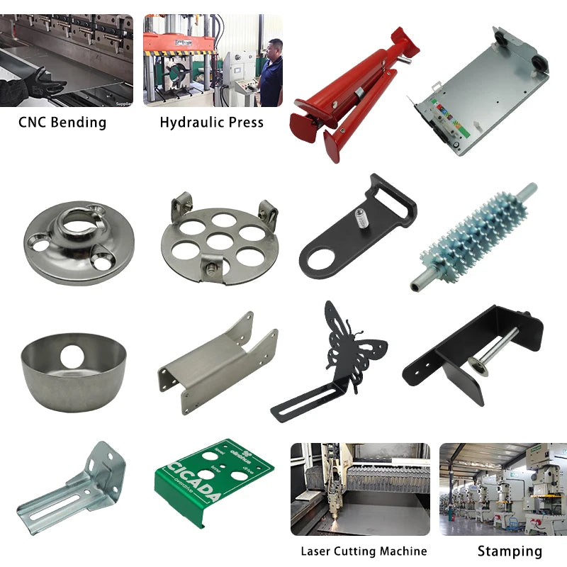Custom Sheet Metal Fabrication Stamping Bending Welding Laser Cutting Service Aluminum Stainless Steel Part