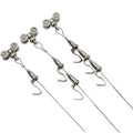Stainless Steel Picture Hanging Device for Art Gallery Plain Finish Painting Hook with Track Rope Accessories