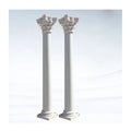 Solid Natural White Marble Roman Column Pillar Modern Design Style for Outdoor Application in Mansion Villa