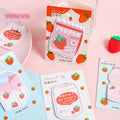 Japanese Style Cute Strawberry Sticky Soles Fresh Fruits Sticky Notepad Cheaper Sticky Note Set Sticky1484