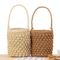 2021 Summer New Trendy Pineapple Pattern Design Paper Straw Mini Bag for Women Lady Girl Beach Resort Travels