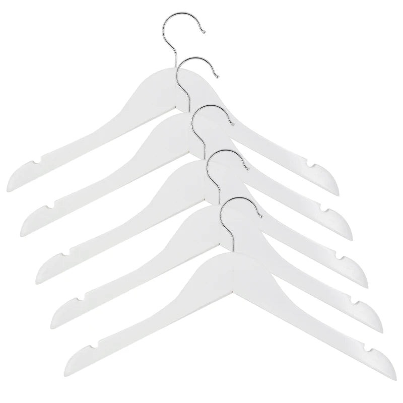 Tailai Solid Wood Metal Single Tier Wardrobe Hanger Rack Heavy Duty for Dresses Coats Ties