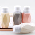 200ML Plastic Rhombus Pump Dispenser Empty Nail Art Container Double Sided for Acrylic Gel Polish Remover Cleaner Liquid Storage