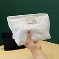 Luxury Designer Makeup Organizers Cotton Makeup Bag Eco Friendly Toiletry Bag Rose Pattern Cosmetic Bags