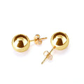 Geometric 18K Gold Plated Hoop Earrings Luxury Stainless Steel New Trendy Bulk Display