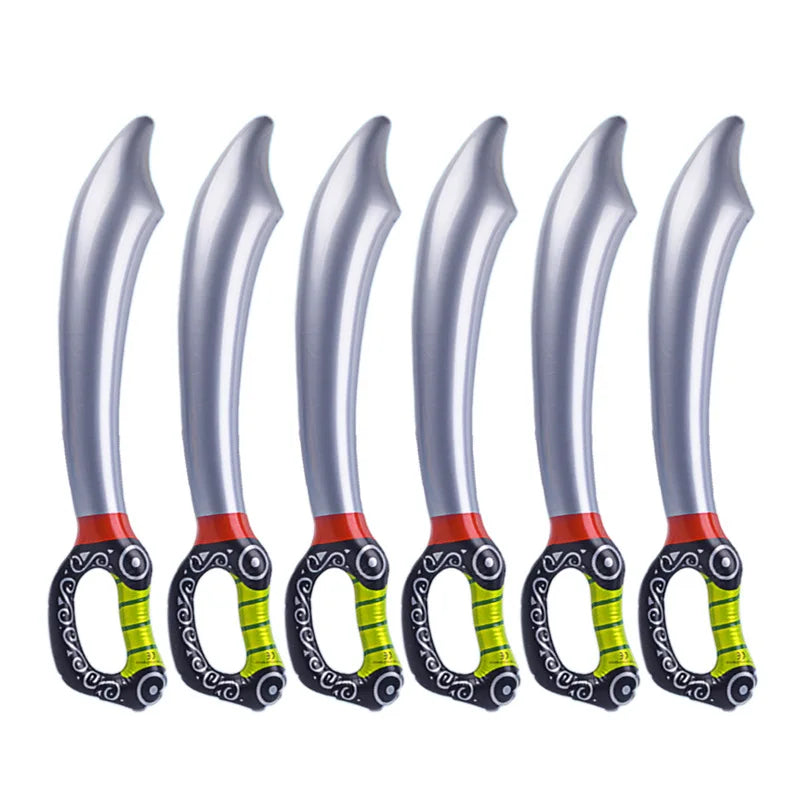 Hot Sale Cool Pirate Sword Knife Inflatable Toys for Children Boys Summer Beach Water Sports Accessory Inflated Toy