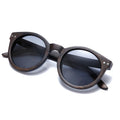 Brand Designer Vintage Retro Cat Eye Sun Glass Polarized Driving Handmade Round Wood Bamboo Sunglasses for Men Women