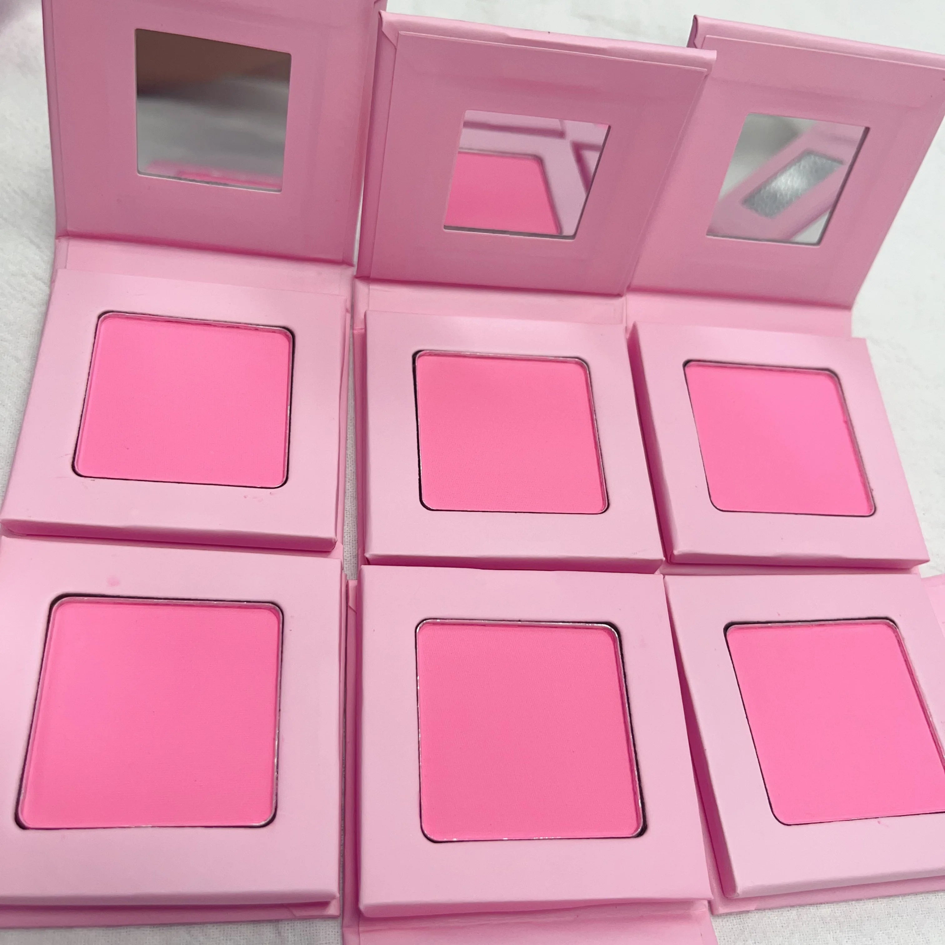 Private Logo Blusher Palette High Pigment Heart Shape Vegan Makeup Face Single Powder Blush