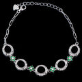 Sterling Silver 6*7/7*8mm Semi Mount Bracelet Empty Support Blank Setting S925 Base Holder Without Center Stone Inlay for DIY