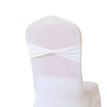 Hot Selling White and Golden Easy Decoration Chair Sashes Wholesale Banquet Chair Covers for Weddings and Parties
