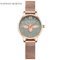 Hannah Matin Watch Factory Custom New Watch Woman Wristwatches Bee Unique Ladies Movement Fashion Custom Logo Quartz Watches