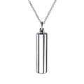 Stainless Steel Key Chain Cylinder Cremation Urn Jewelry Memorial Ash Urn Necklace Pendant Key Chain Keepsake Ash Cremation Urn