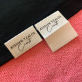 100% Recycled Cotton Hem LabelBleached White Book Cover Fold Cotton Hem Tags for Clothing