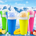 Hot Summer Sales Durable Portable Slushie Slushy Maker Cup Quick Frozen Smoothies With Lid Food Safe Silicone Squeeze Icy Cup