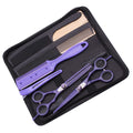 Professional 5.5\" 6\" Japanese Steel Barber Scissors Sharp Cutting Thinning Shears & Shaving Comb A1018 for Barber Shop Use