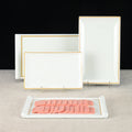 Custom Logo Hard Weight Melamine Sushi Platters Trays Rectangle Flat Sashimi Show Plate