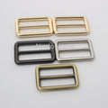 Custom 25mm 38mm 2 Inch Metal Rainbow Rectangle Bag Strap Adjustable Webbing Slider Purse Strip Sliders Tri Glide Buckle