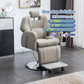 Shilu LF11 Economical Barber Chair Antique Grey Durable Synthetic Leather Ergonomic Design for Hair Care Beauty Shops Workshops
