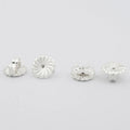 Earring Backs Stopper Flower Shape Earrings Backs 925 Sterling Silver Jewelry Findings