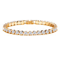 INS Bling Jewelry Moissanite Crystal Tennis Bracelet Women