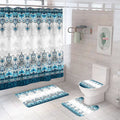 Customized 3d Printed Waterproof Shower Curtain Set and Rugs