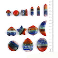 2026 Wholesale Spiritual Meditation Crystal Heart Healing Crystal 7 Chakra Tumbling Stone Box Set