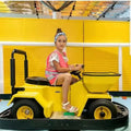 Mini Tractor Go-Kart Bumper Car Indoor/Outdoor Fiberglass Amusement Equipment with Mini Construction Theme for Children