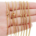 European and American Simple Snake Bone Chain Necklace Women'S 18k Square Pearl Fashion Chains for Jewelry Making Diy