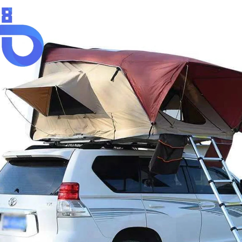 Hot Sell Hard Shell Rtt Roof Top Tent Orange Car Roof Top Tent for Camping